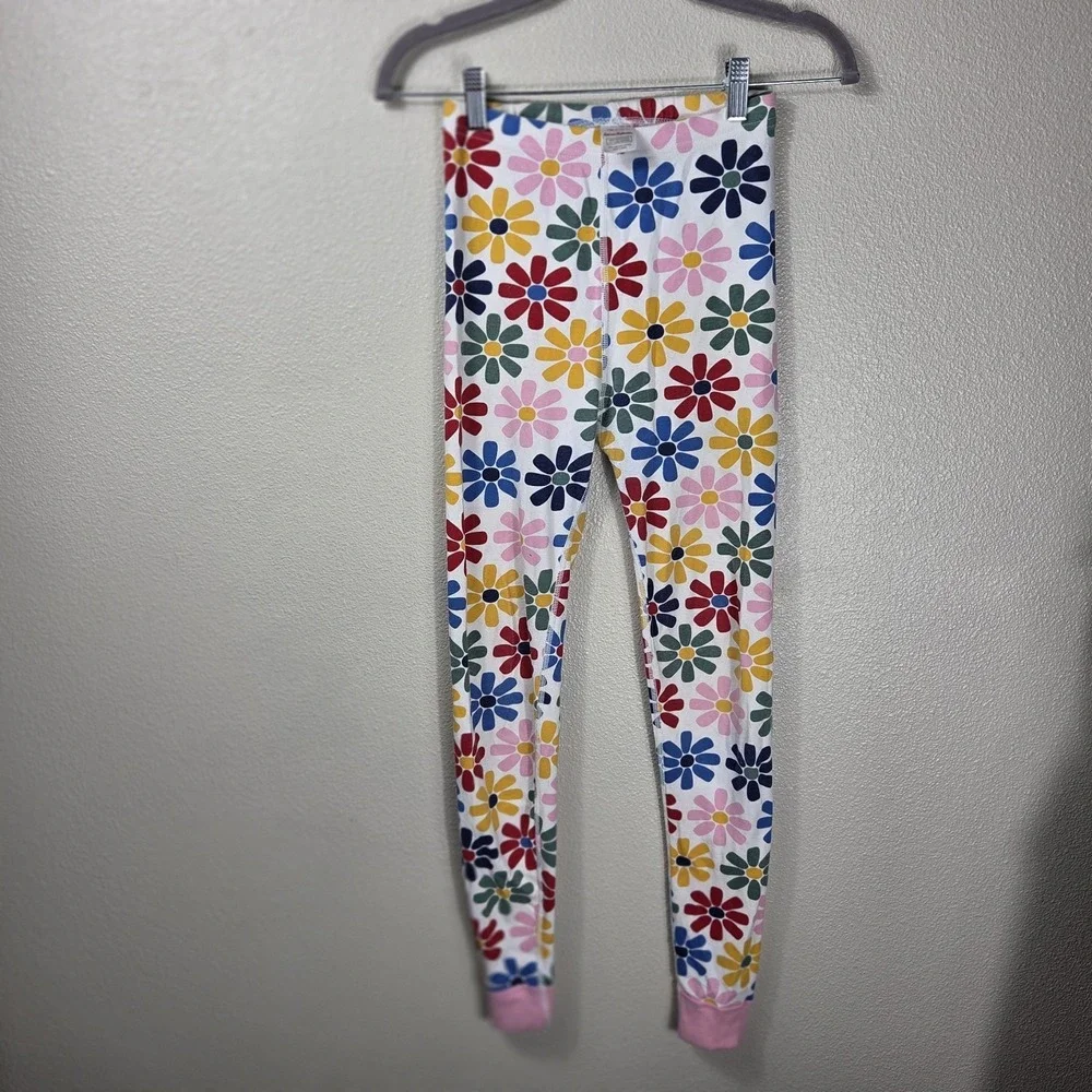 Hanna Andersson Organic Cotton Pajama Set‎ Girls US 12 150 Floral Daisy Pink
